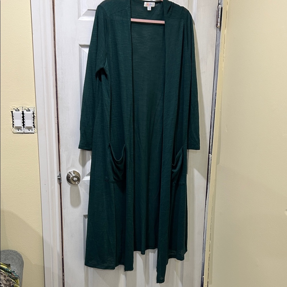 LuLaRoe Dark Green Cardigan